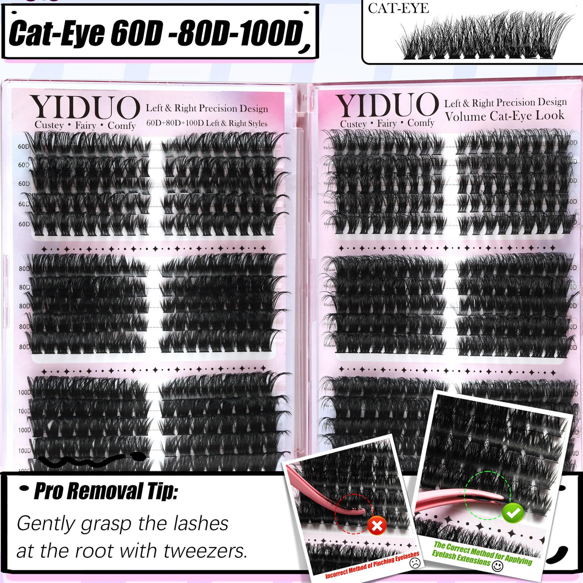 YIDUO lash bond and seal tubes secure clusters for long-lasting wear.
