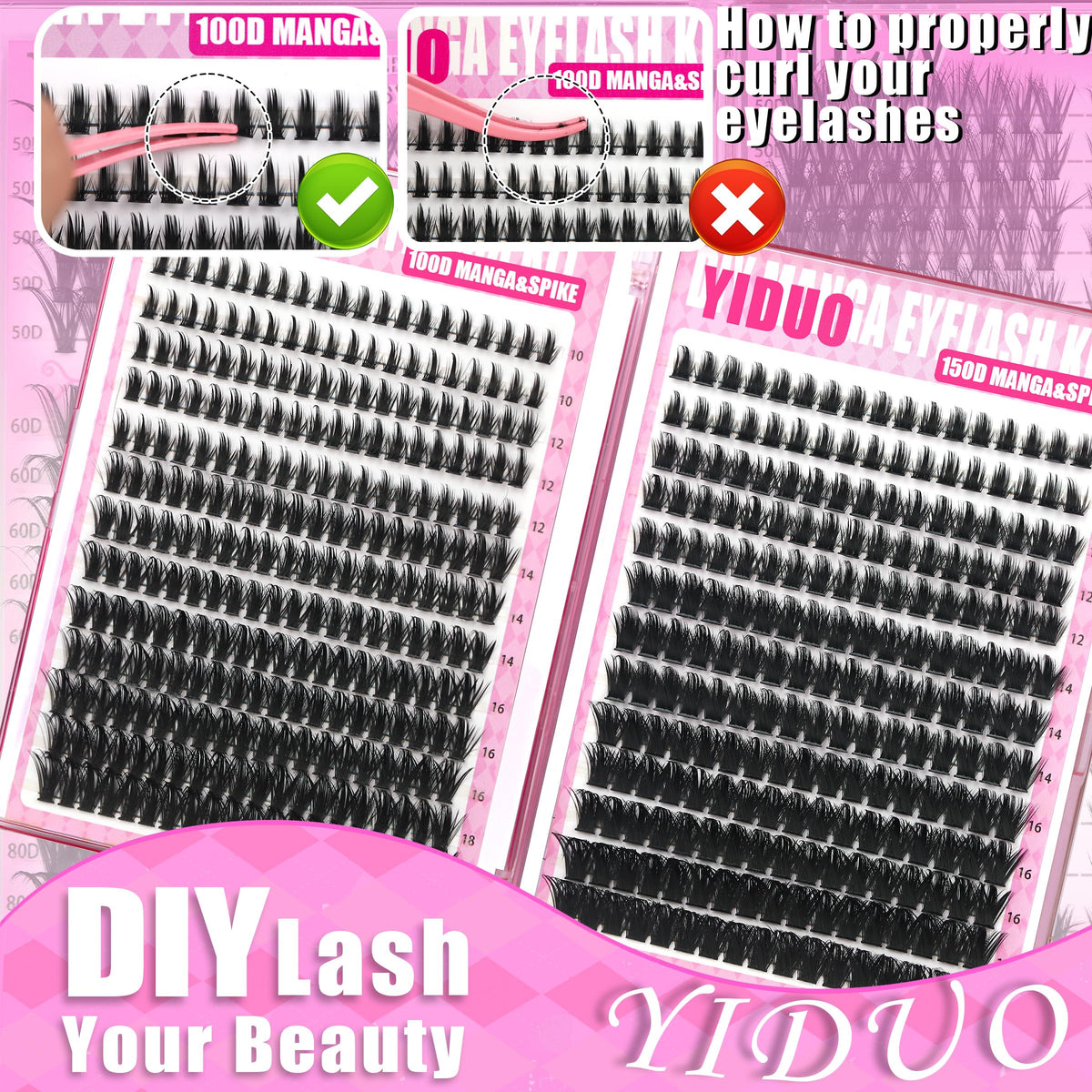 YIDUO brush set supports even product application