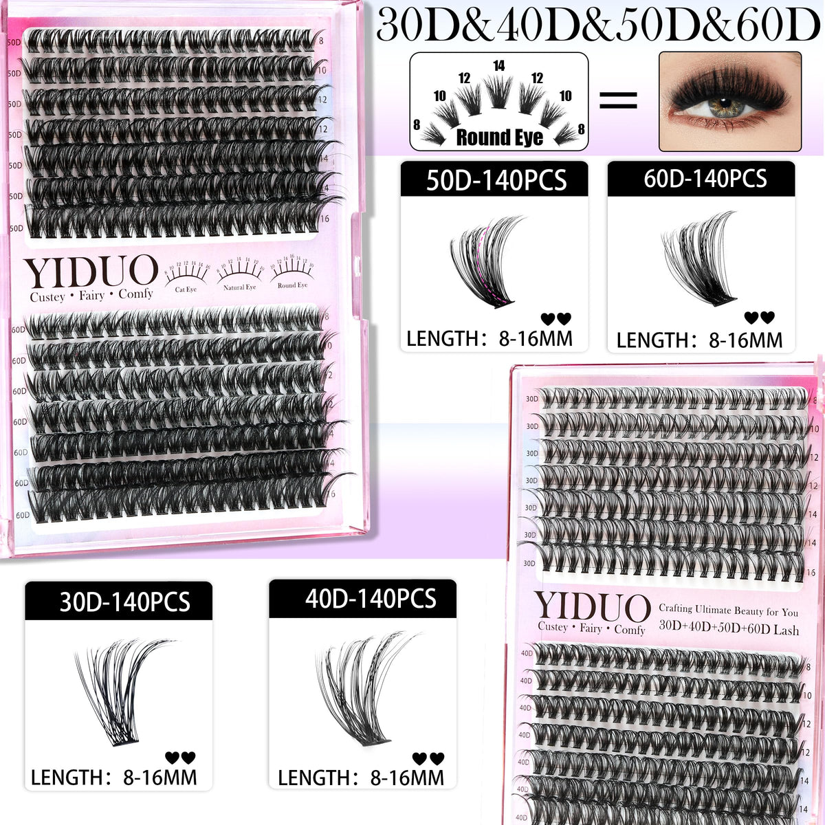 YIDUO eyelash eyebrow brush helps daily grooming and tidy application.