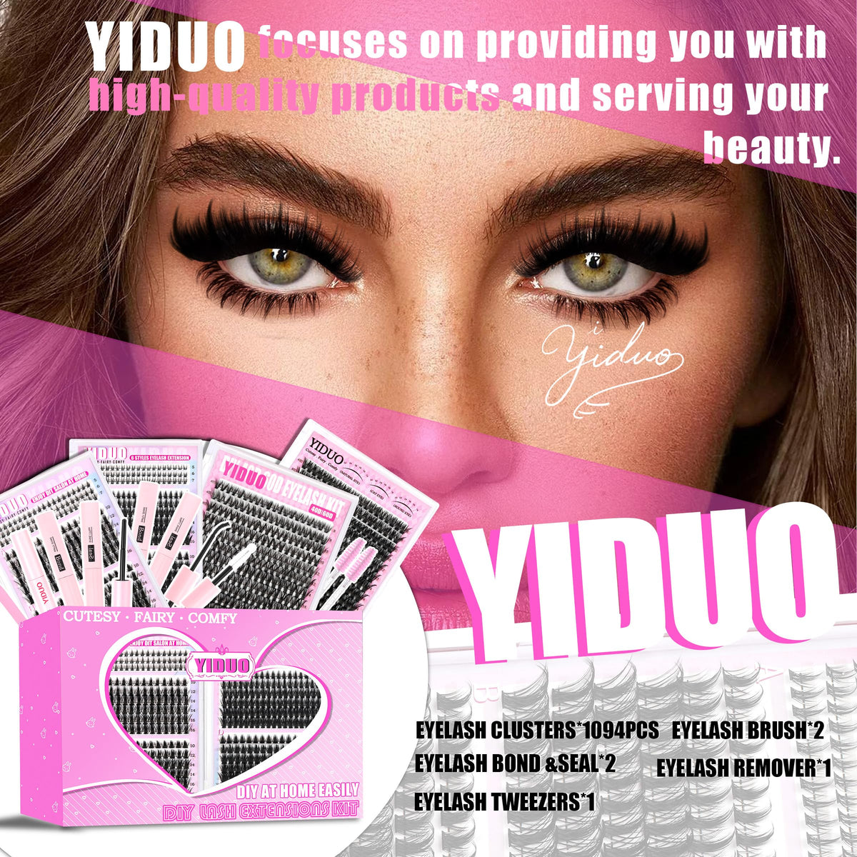 YIDUO lash bond and seal for secure wear