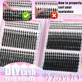YIDUO bottom lash clusters for layered effect