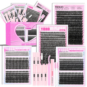 YIDUO manga lash clusters 40D for natural daytime volume