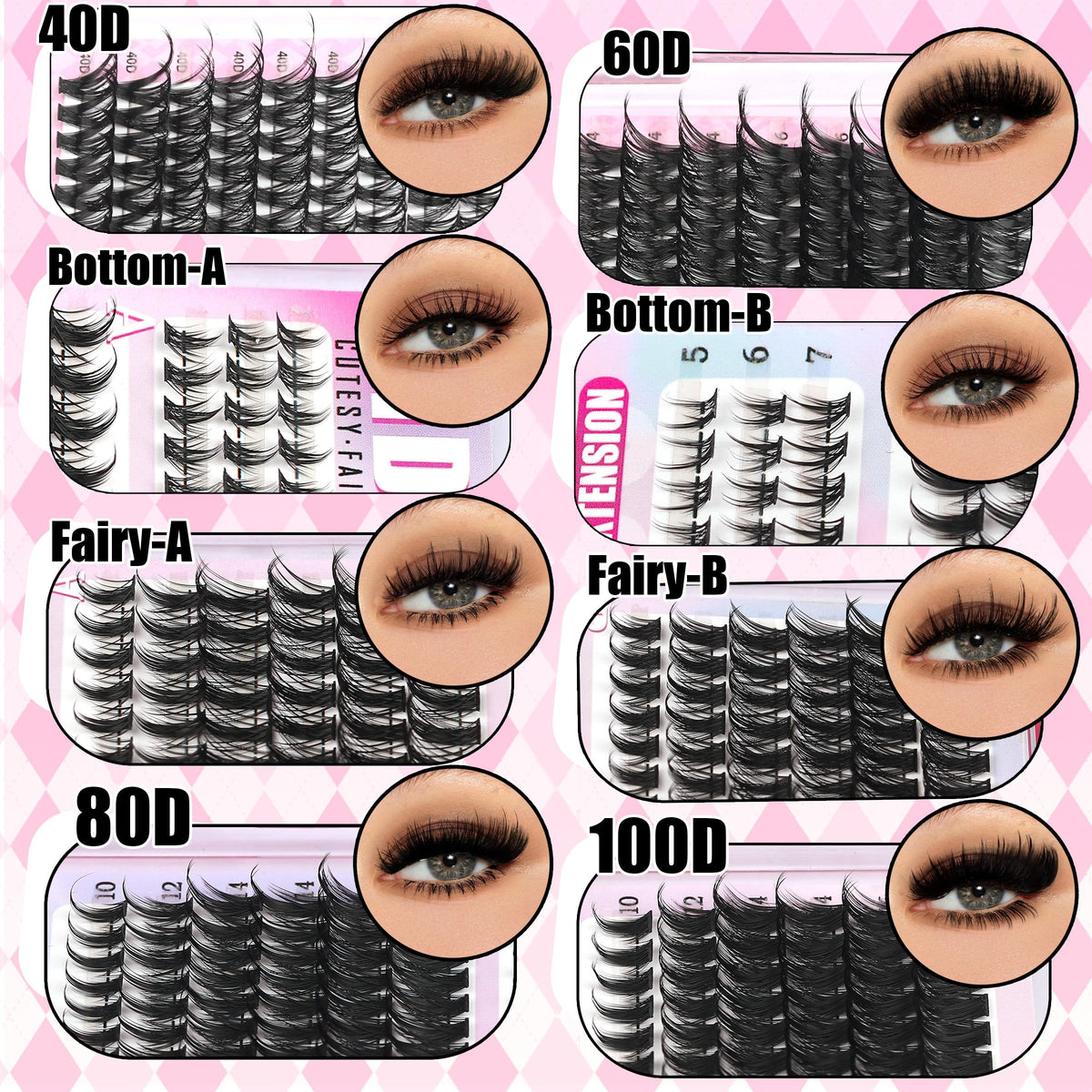 YIDUO manga lash spikes 100D for bold eye drama