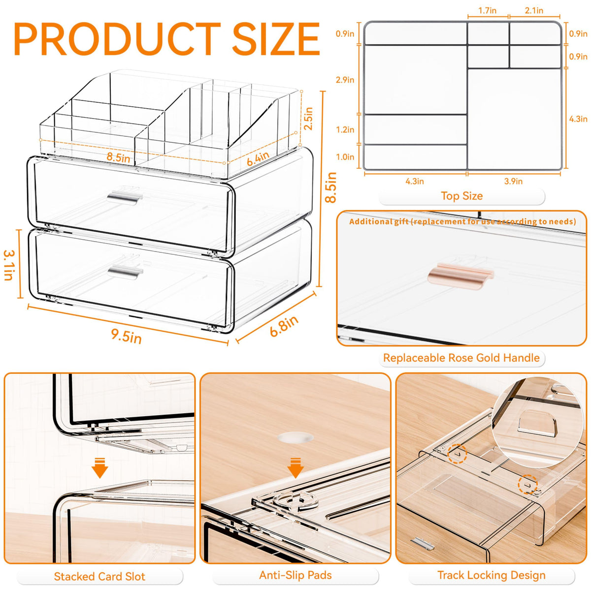 Yieach anti fall rail keeps drawers secure while in use