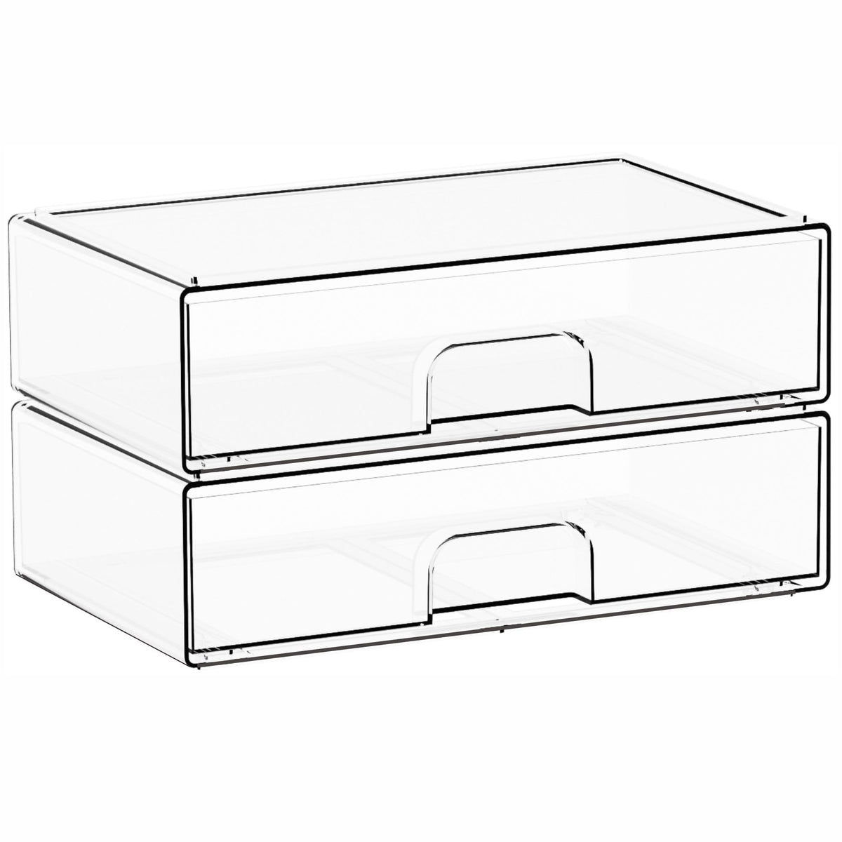 Yieach anti-slip foot pad design keeps drawers steady during use.