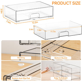 Yieach hair accessory storage drawer keeps clips within reach