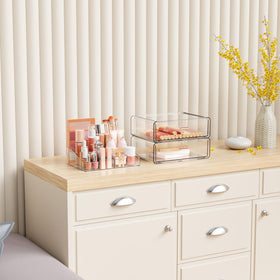 Yieach jewelry and nail polish storage keeps small items tidy.