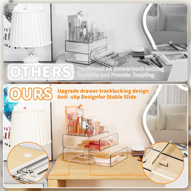 Yieach makeup brush holder keeps tools organized and ready.