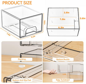 Yieach makeup organizer ideal for vanity and easy access.