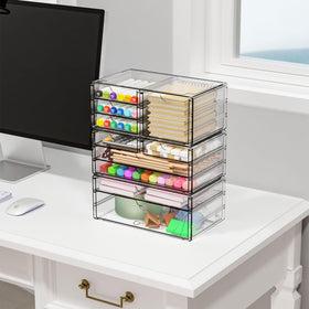 Yieach multipurpose drawer ideal for cosmetics, jewelry, and office supplies