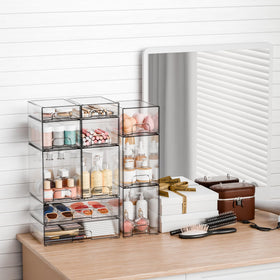 Yieach office supplies drawer keeps pens, scissors, and clips organized
