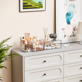 Yieach skincare storage fits lotions and serums tidily