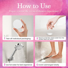 YiHaman eucalyptus shower steamer provides a refreshing scent release in the steam.