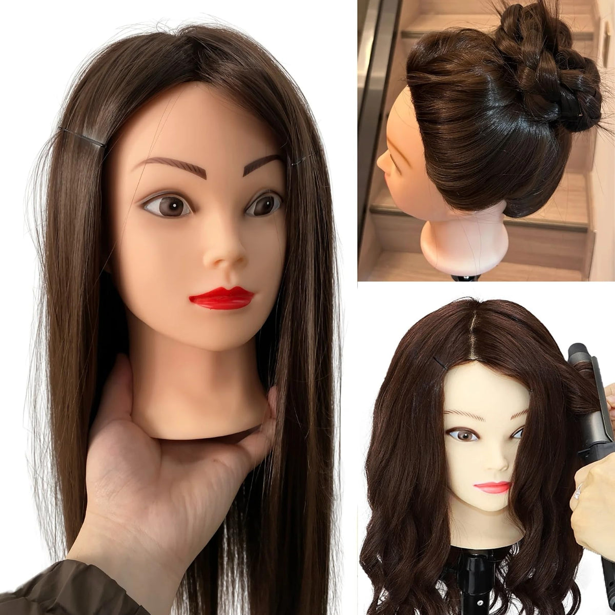 Yiifiulyn alligator clip included for secure styling practice.