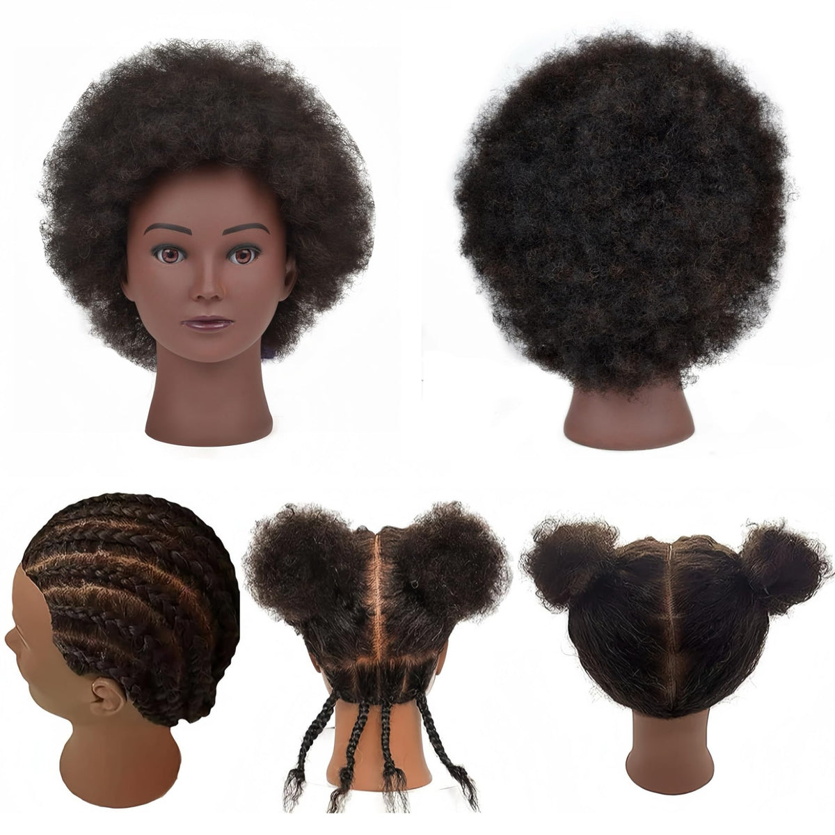 Yiifiulyn braiding training doll head for beginners at home