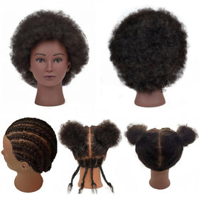 Yiifiulyn braiding training doll head for beginners at home