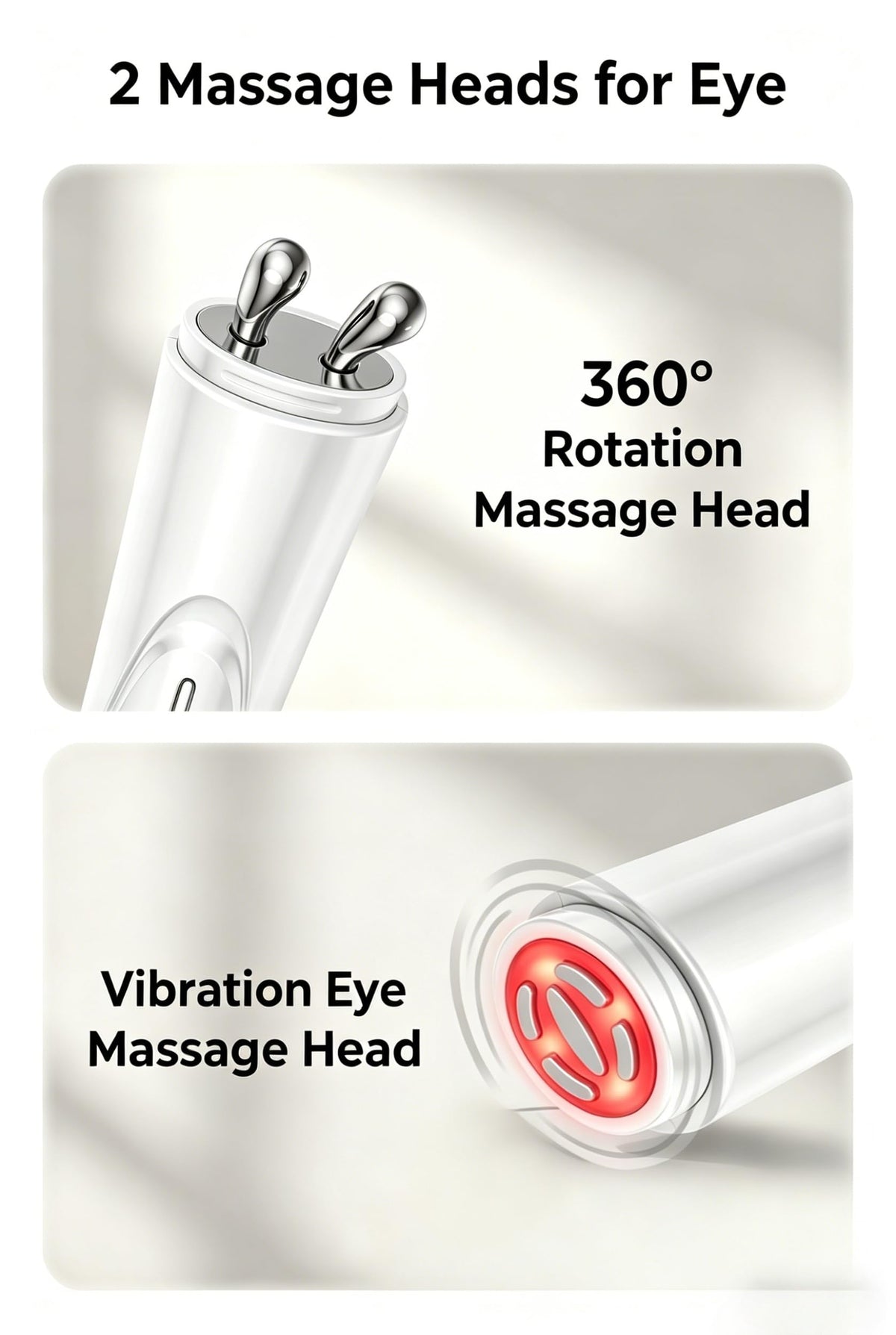 Yiiho Eye Lift Wand blue light therapy helps refresh the eye area.