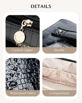 Yikisite handled beauty case doubles as a convenient purse