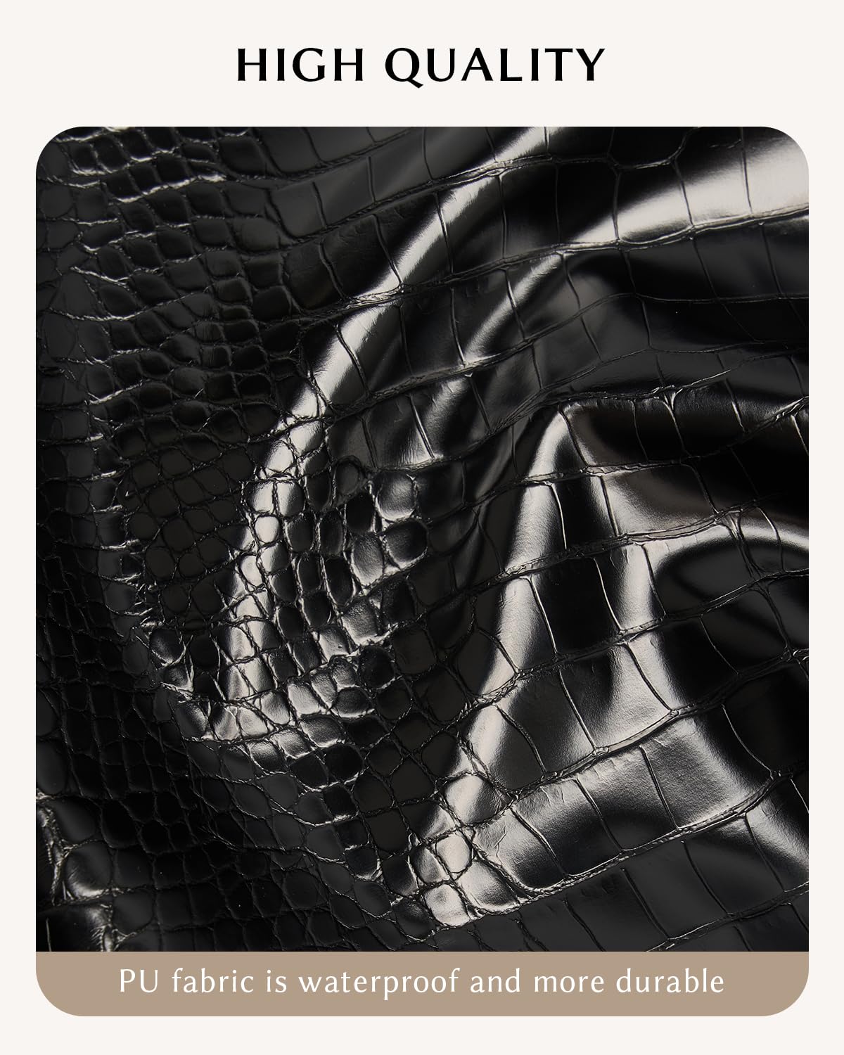 Yikisite waterproof PU leather makeup bag keeps cosmetics protected on travels