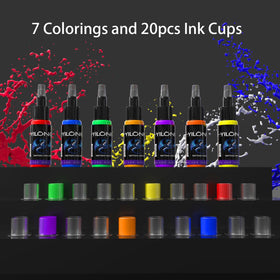 YILONG ink cups and inks provide a ready starter palette