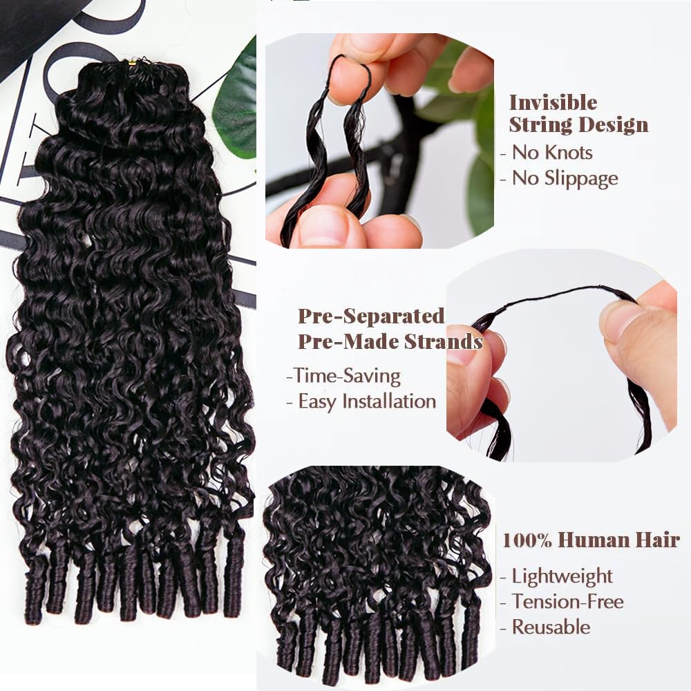 Yimisunny knotless crochet hair with middle string ensures discreet knots.