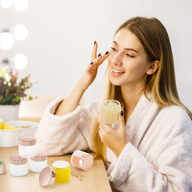 YIMITEE easy-refill jars suit cosmetics, scrubs, lotions, powders, and balms