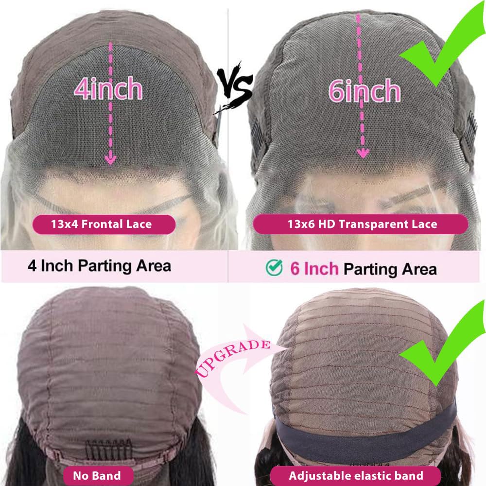Ying Guan wig detail highlights bleached knots for seamless scalp appearance.