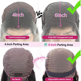 Ying Guan wig detail highlights bleached knots for seamless scalp appearance.