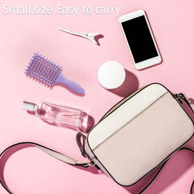 Yingbtr curved curl brush promotes shaping and smooth curl definition.