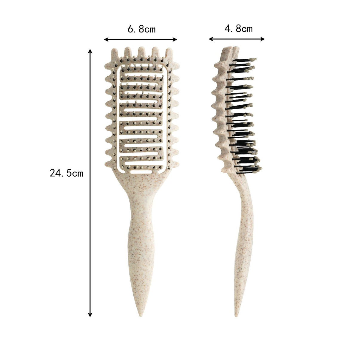 Yingbtr curved brush for curly hair ideal for wet or dry styling