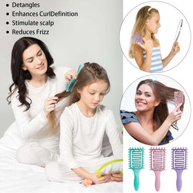 Yingbtr vented hair brush, lightweight ABS design glides through curls.