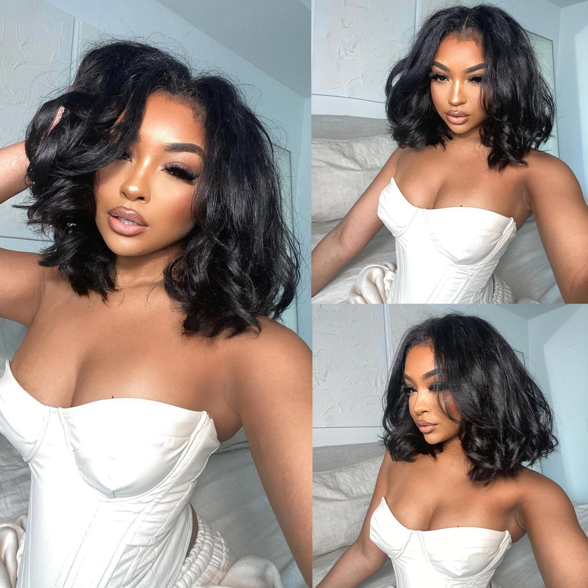 YINGRUN pre-plucked lace front for easy install and natural hairline