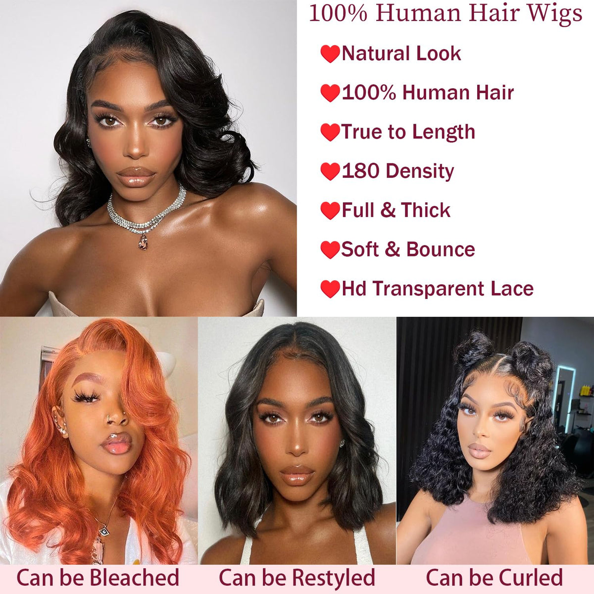 YINGRUN 13x4 lace-front wig provides seamless parting and skin-like transparency