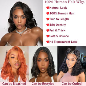 YINGRUN 13x4 lace-front wig provides seamless parting and skin-like transparency