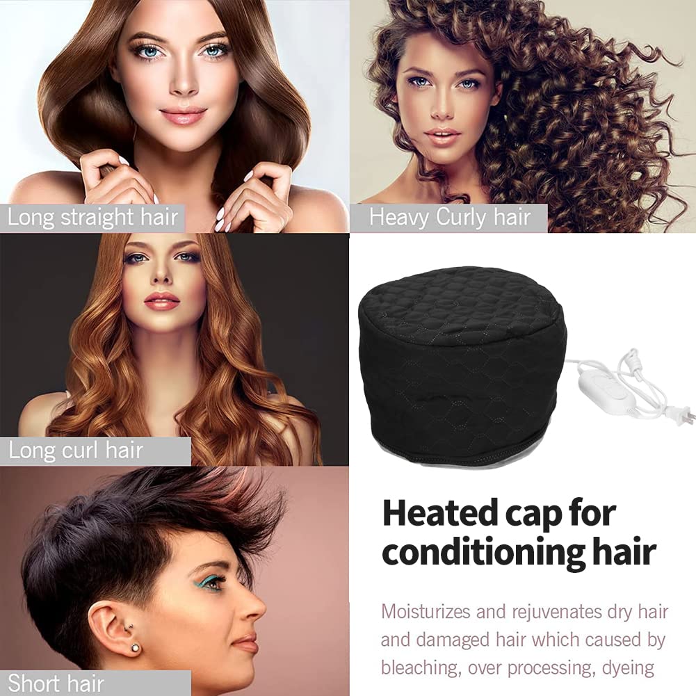 Yinhing Hair Steamer Cap aids color treatment by maintaining warmth