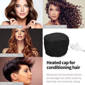 Yinhing Hair Steamer Cap aids color treatment by maintaining warmth