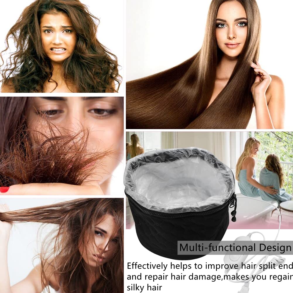Yinhing Hair Steamer Cap supports hot oil sessions for deeper penetration