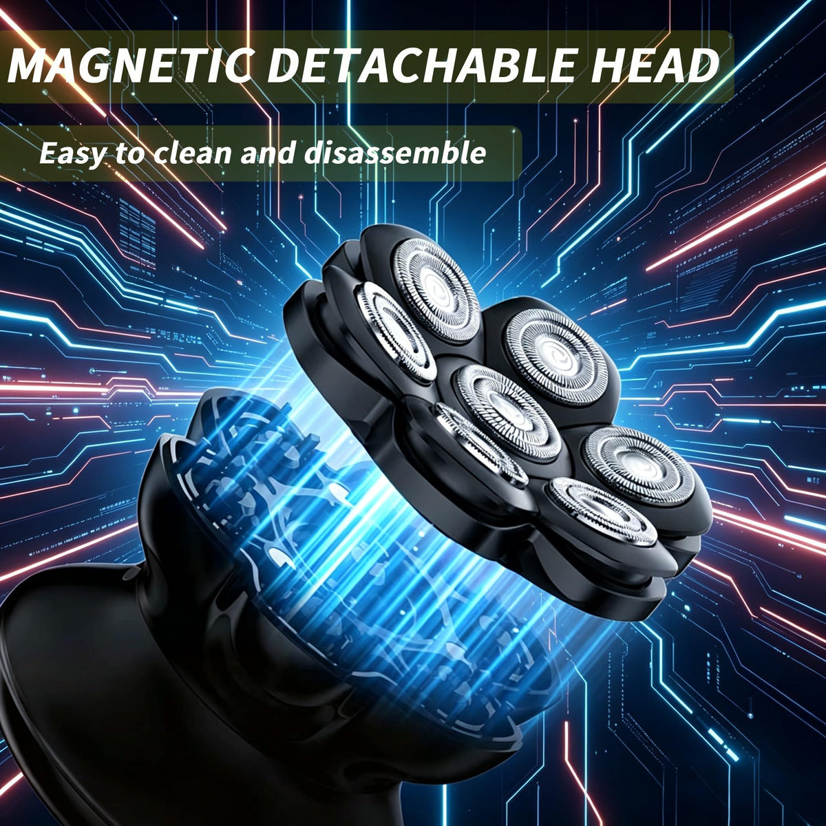 Yinicare shaver IPX6 waterproof for dry and wet shaving in the shower.