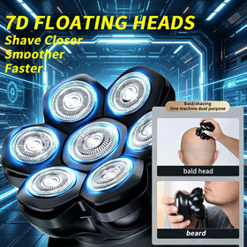 Yinicare shaver LED display shows battery life and mode at a glance.