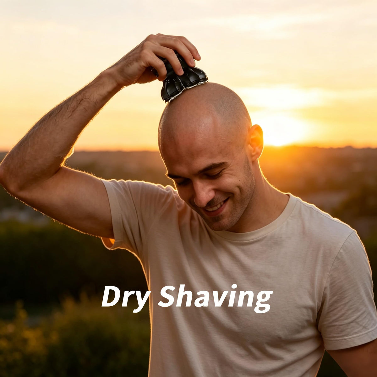 Yinicare travel lock activates to prevent accidental shaving on the go.