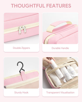 YINKECASE travel bottles 2.2oz set for compact toiletries