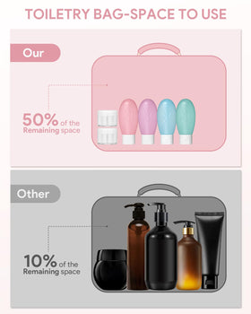YINKECASE travel jars 1.2oz set for small skincare