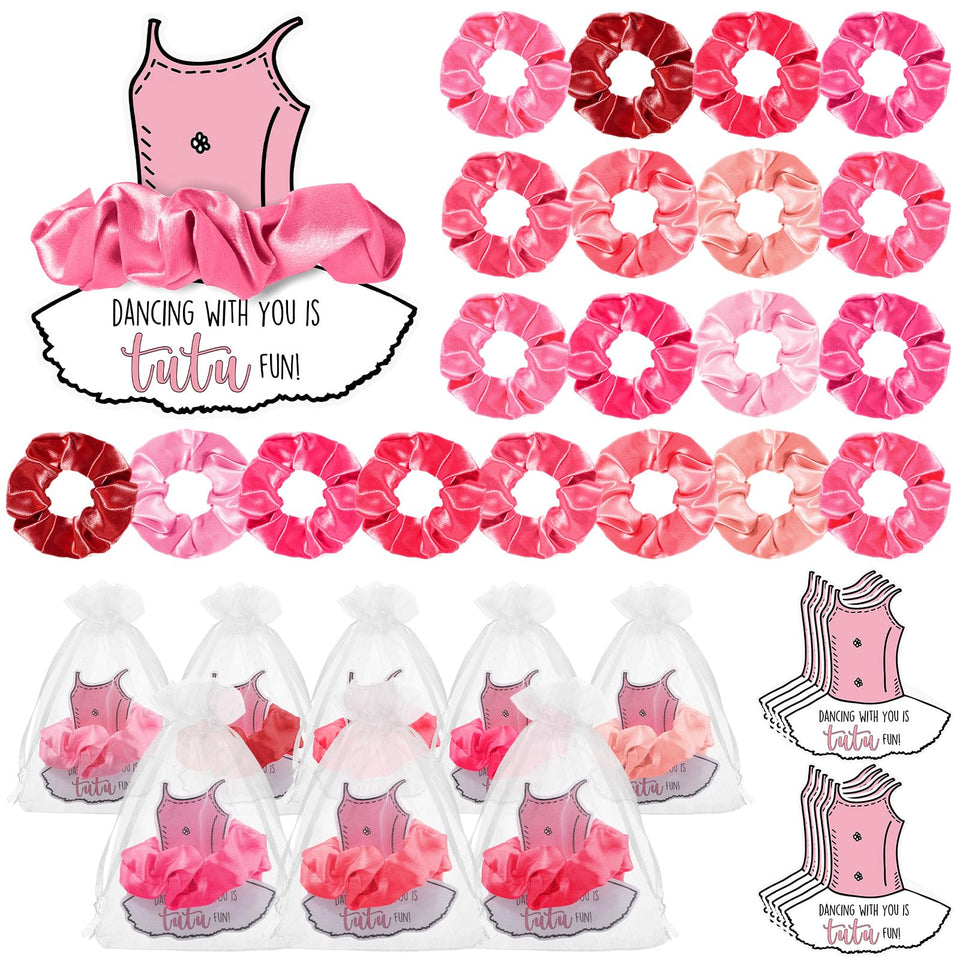 Yinkin ballerina hair scrunchie pack—comfortable velvet hold for daily wear or party use.