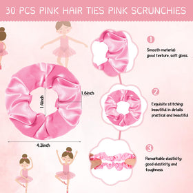 Yinkin pink and white organza bags for coordinated ballet favors