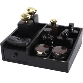 YIOJOYD Cologne Organizer wood bottle display keeps fragrances neatly accessible on your dresser