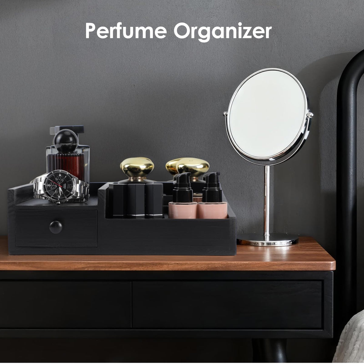 YIOJOYD anti-tip, durable design stabilizes the display on counters