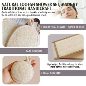 YIQINGJIE back-scrubber-handle with ergonomic ends for easy at-home spa routines.