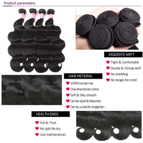 YISEA natural color Brazilian hair ready for dyeing.