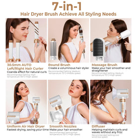 Yitrust auto wrap curling wand demonstrating effortless home curls