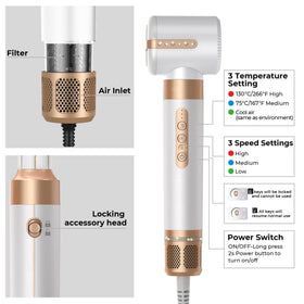 Yitrust concentrator nozzle concentrates airflow for precision